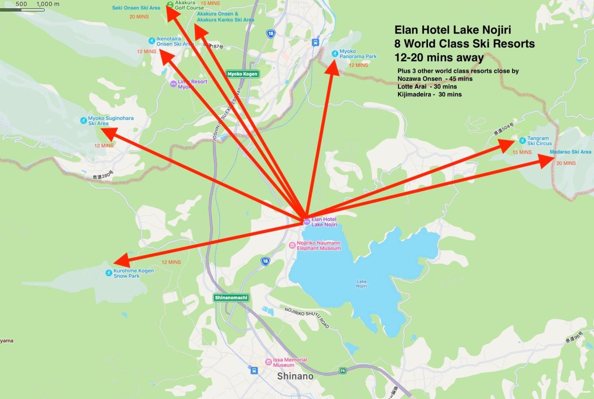 Elan Hotel Lake Nojiri 信濃町 エクステリア 写真